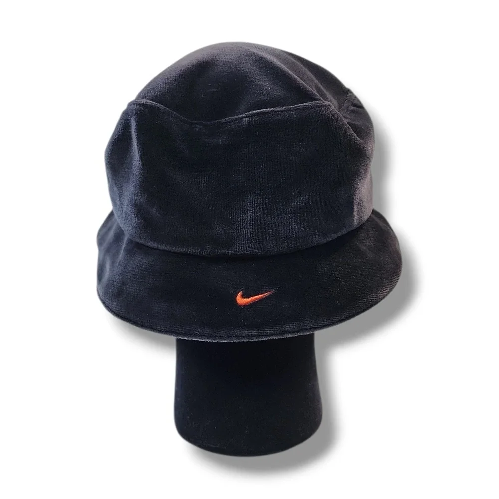 Vintage Nike Team‎ Elite Florida Gators Black Velour/Velvet Bucket Hat